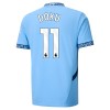 Maglia ufficiale Manchester City Doku 11 Casa 2024-25 per Bambino